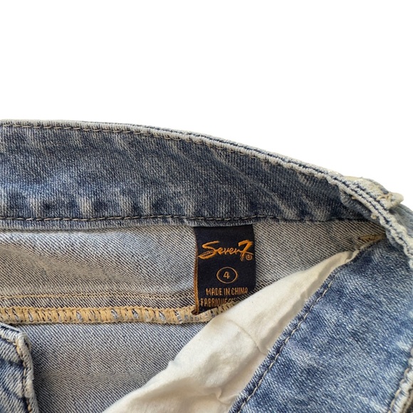 Anthro Straight Leg Cropped Jeans Denim - Picture 7 of 9